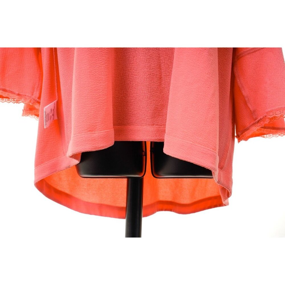 Melissa McCarthy Seven7 Top Lace Ruffle Sleeve Blouse Women's Sz 2X - Picture 3 of 16